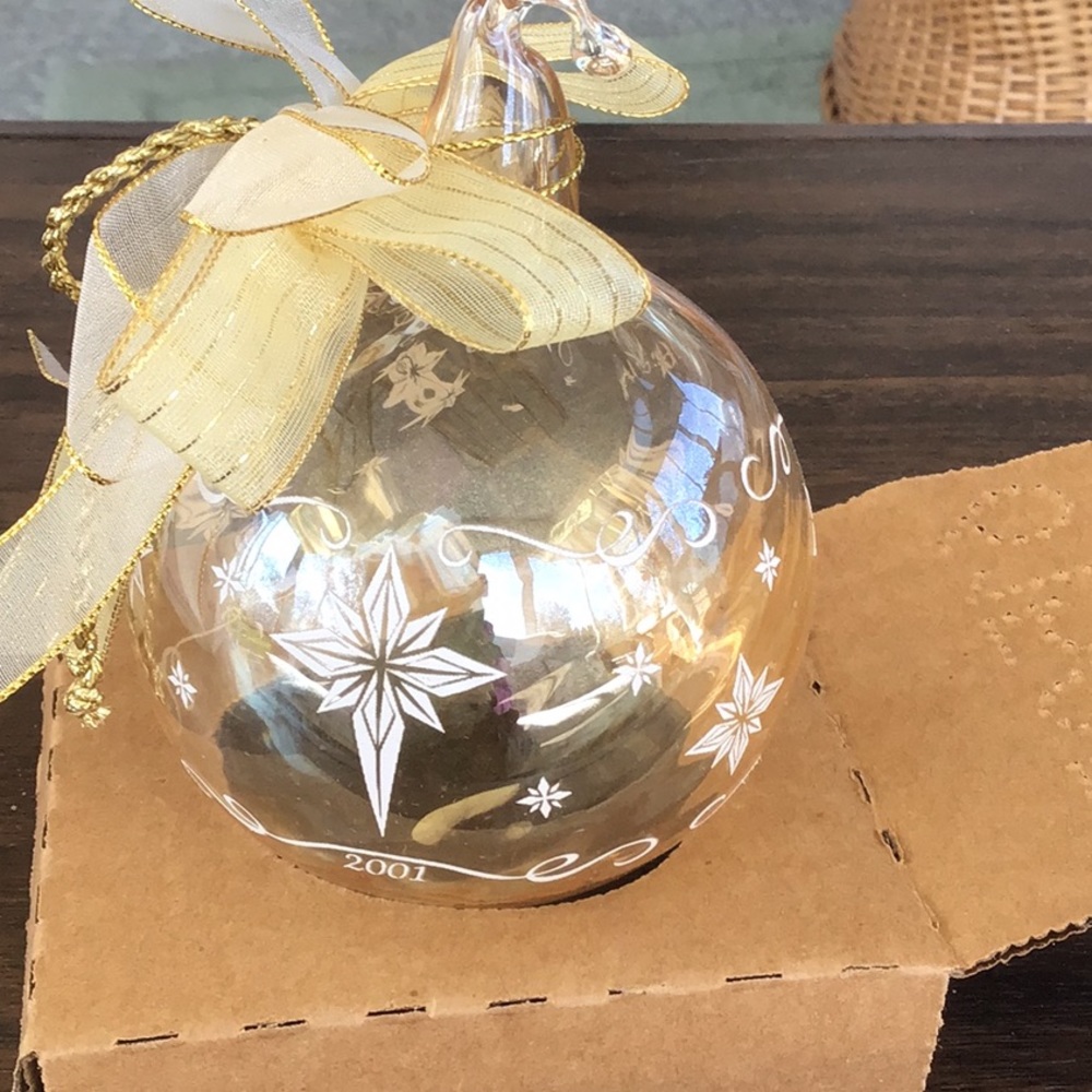 Princess House crystal ornament